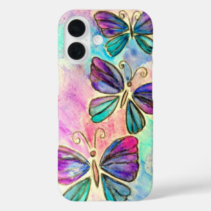 Coque iphone de papillons colorés mignons