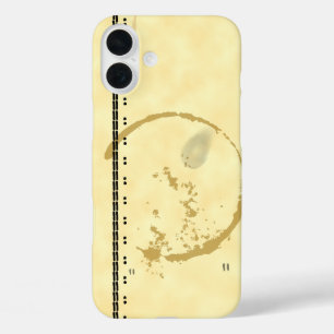 Coque iphone de parachutisme de teinture de café T