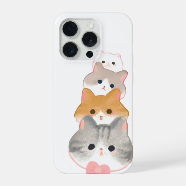 Coque iPhone de petits chatons mignons (Verso)