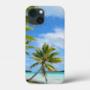 Coque iphone de plage de palmiers