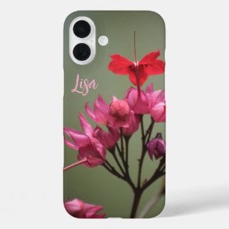Coque iphone de pomme rose personnalisé