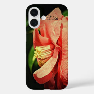 Coque iphone de pomme rose personnalisé