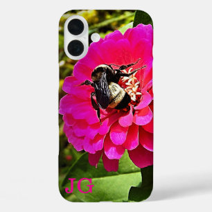 Coque iphone de pomme rose personnalisé