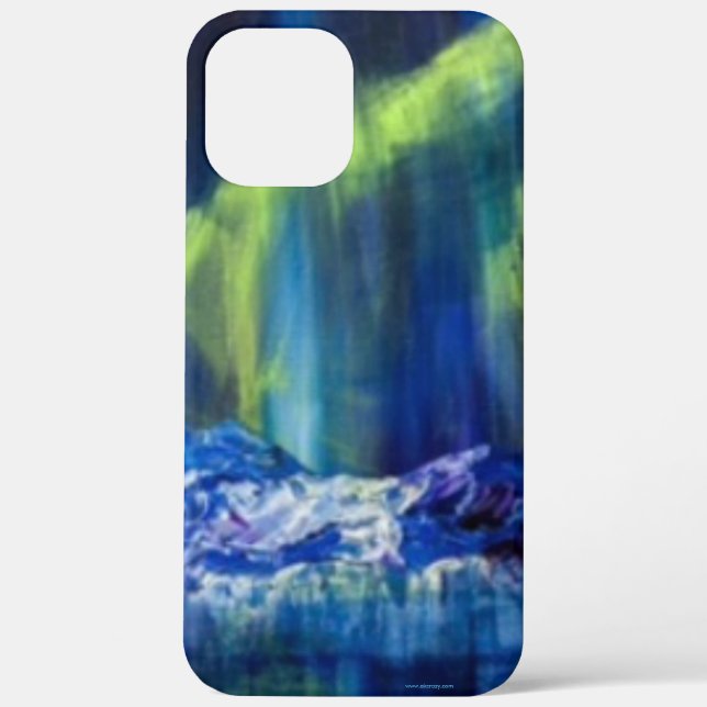 Coque iphone de Réflexions glaciaires de l'Alaska (Verso)