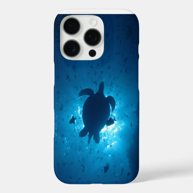 Coque iphone de silhouette de tortue (Verso)