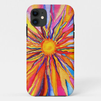 Coque iphone de Sun de couleur d'eau