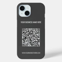 Coque iphone de texte personnalisé QR Code Scan In
