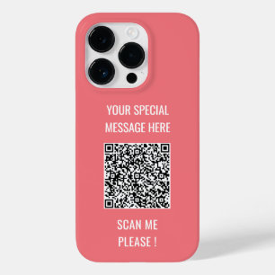 Coque iphone de texte personnalisé QR Code Scan In