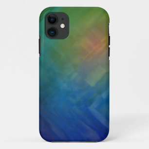 coque iphone de texture bleu et vert