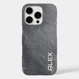 Coque iphone de texture en ardoise grise