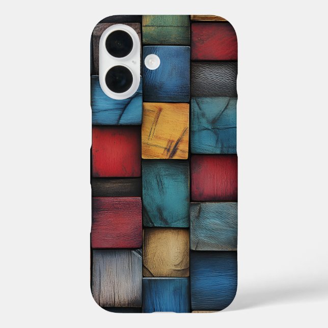 Coque iphone de texture en bois (Verso)