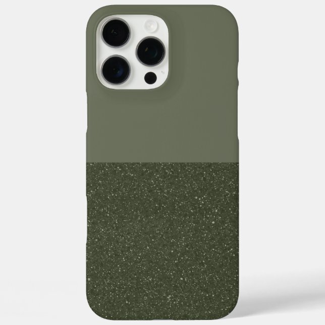 Coque iphone de texture verte de mousse fractionné (Verso)