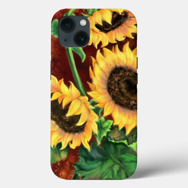 Coque iphone de tournesols (Verso)