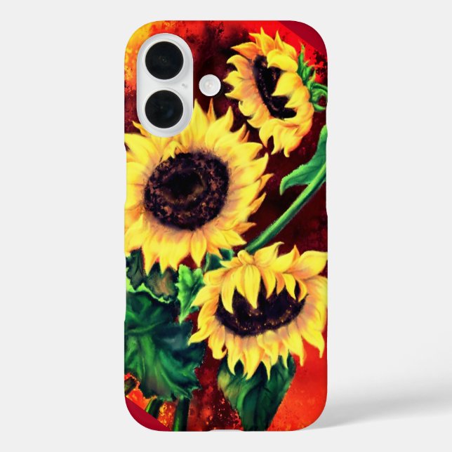 Coque iphone de tournesols (Verso)