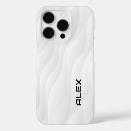 Coque iphone de vague blanche
