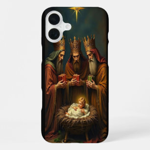 Coque iPhone 16 Plus Deck Your Tech : Festive Christmas Wallpaper 2026