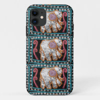 coque iphone d'éléphant à paillettes