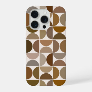 Demi-cercles MCM Marron+Crème Grand Motif