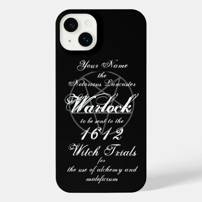 Coque iPhone Démoniste, Assistant, Procès de sorcière gothique (Verso)