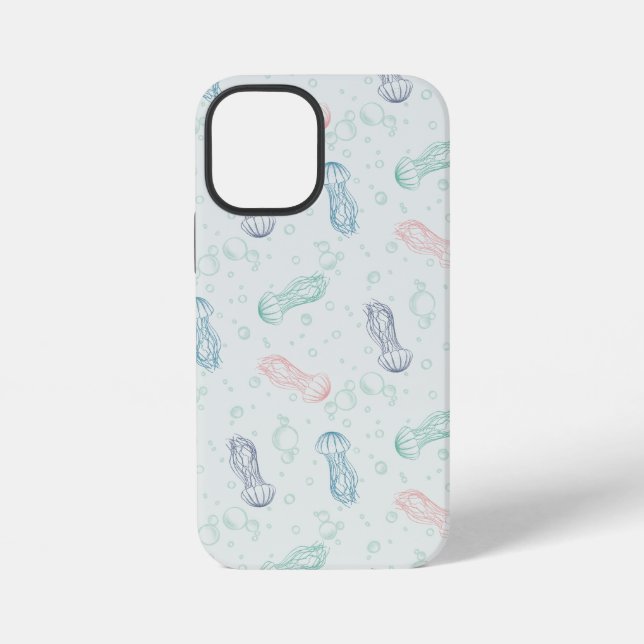 Coque iPhone Dérive de méduses (Verso)