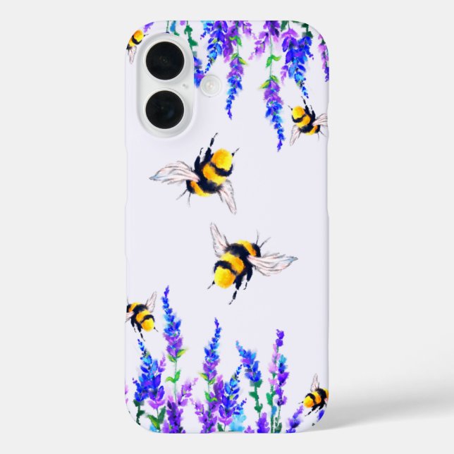 Coque iphone des abeilles de printemps (Verso)