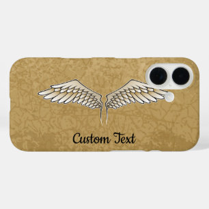 Coque iphone des ailes beiges