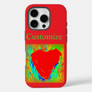 coque iphone des coeurs rouges abstraits