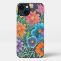 Dessin de calque de fleurs vibrantes - Flore artis