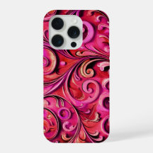 Dessin floral Art Nouveau Rose Rouillée