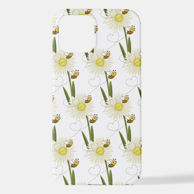 Coque iPhone Deux petites abeilles mignonnes (Verso)