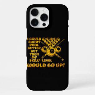 Coque iPhone 16 Pro Max Dicton de billard sur le niveau de compétence et l