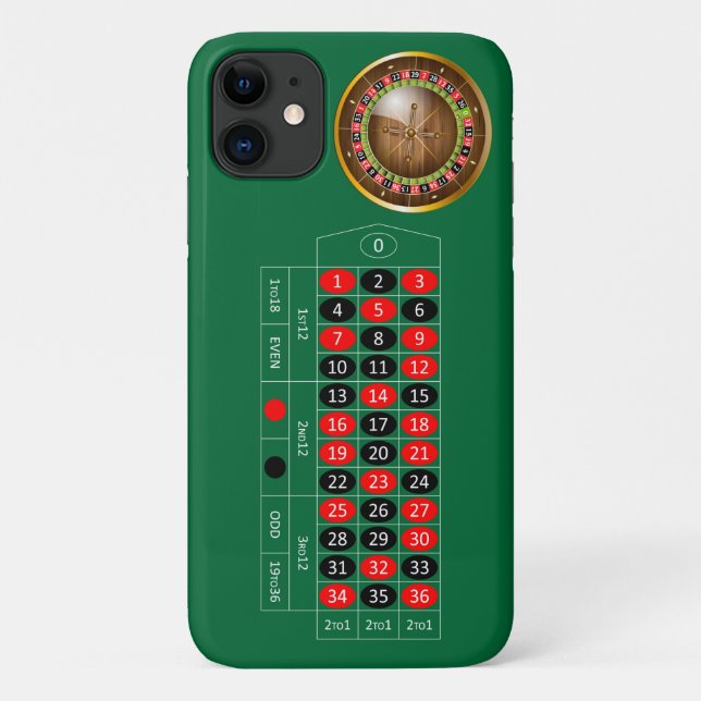 coque iphone d'image de la table de roulette europ (Dos)