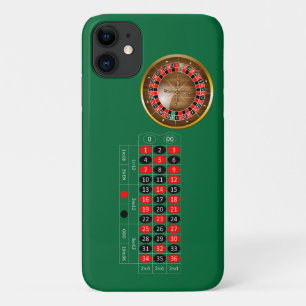 Coque iphone d'image de table de roulette américa