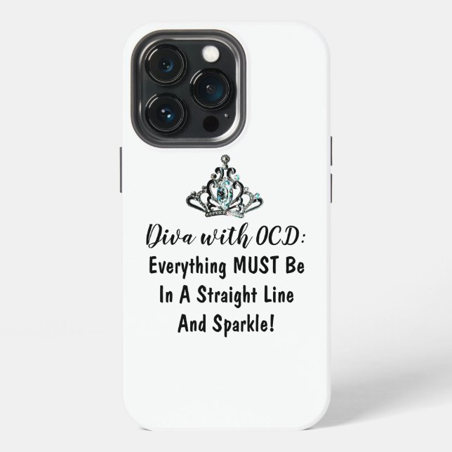Coque iPhone "DIVA avec TOC" (Dos)