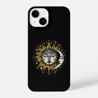 Coque Pour iPhone 14 Divination Astrologie style classique Soleil&Lune&