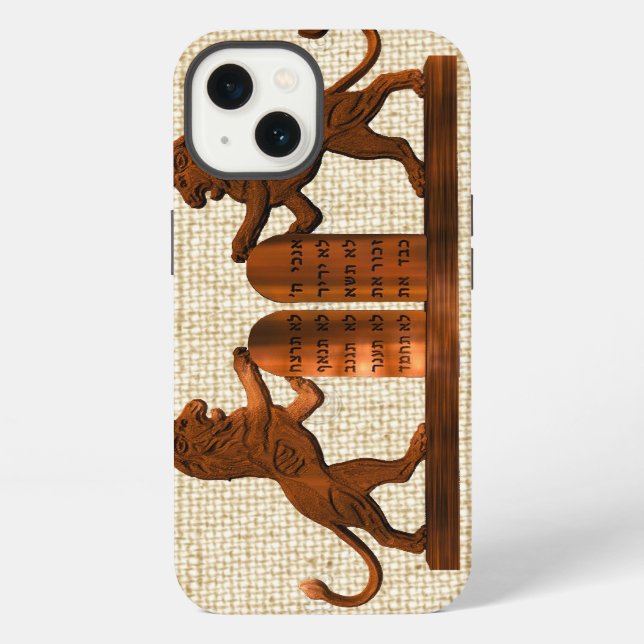 Coque iPhone Dix Commandements et Lions (Verso)
