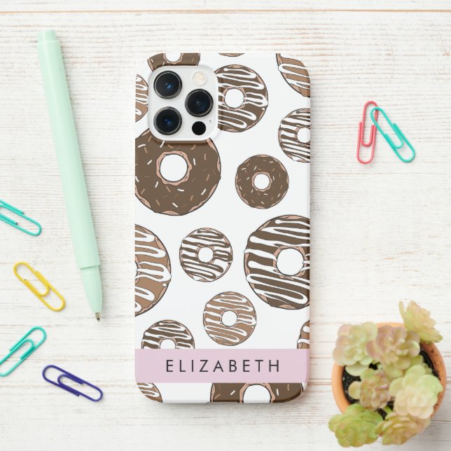 Coque iPhone Donuts Au Chocolat, Donuts Au Caramel, Glace, Votr (Sur le bureau)