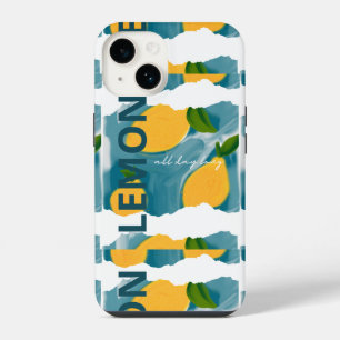 Coque Pour iPhone 14 Dossier téléphonique -Inspiré de l'été -citron