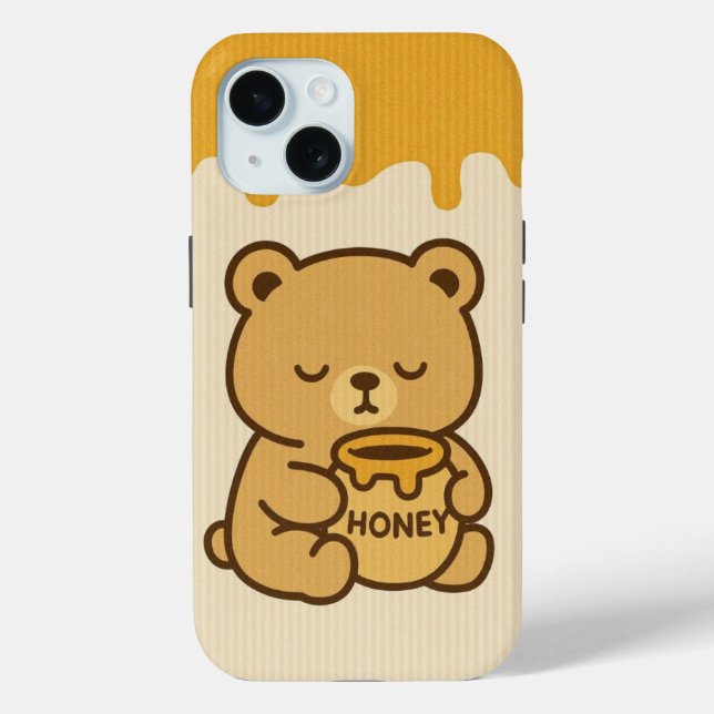 Coque iphone d'ours au miel (Verso)