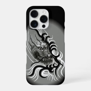 Coque iPhone 16 Pro Dragon de Chine dans le style de tatouage