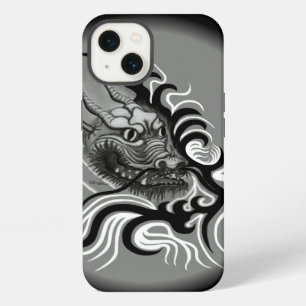 Etui iPhone 13 Dragon de Chine en style de tatouage