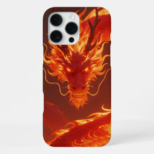 Coque iPhone 16 Pro Max Dragon de Feu Ardente Dragon Fantastique de Flam