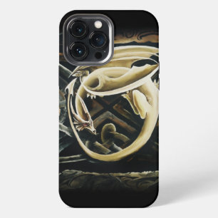Etui iPhone 13 Pro Max Dragon de l'art celtique crème Fantastique