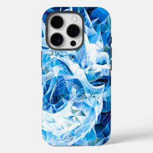Coque iPhone 16 Pro Dragon de Mosaïque Ciel Bleu