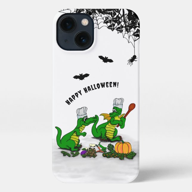 Coque iPhone Dragons - Joyeux Halloween ! Aujourd'hui je vais c (Verso)