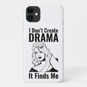 Coque iphone dramatique de la femme en Pleure rétr