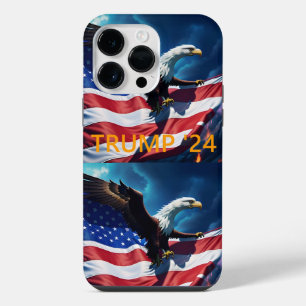 Coque Pour Pour iPhone 14 Pro Max Drapeau Américain Aigle Américain TRUMP 2024
