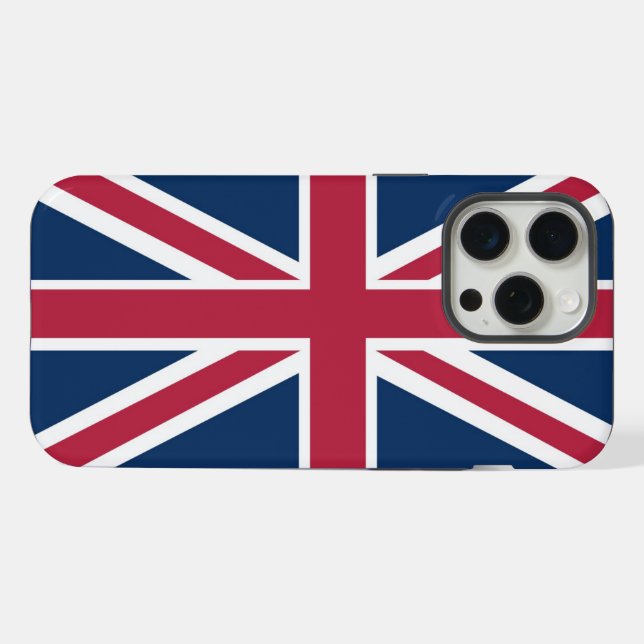 Coque iPhone Drapeau britannique (Verso Horizontal)