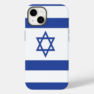 Coque Pour iPhone 14 Drapeau de l'État d'Israël Étoile de David Judaïsm