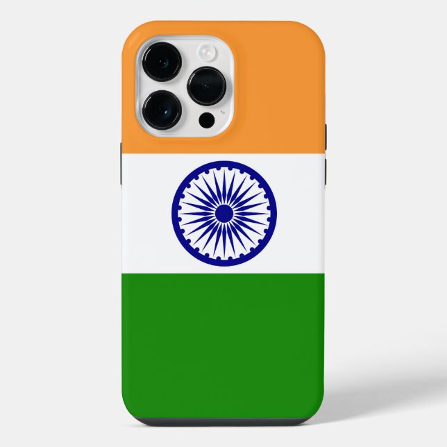 Coque iPhone Drapeau de l'Inde (Verso)